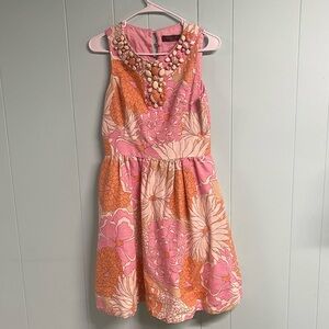 Beautiful pink and orange dress